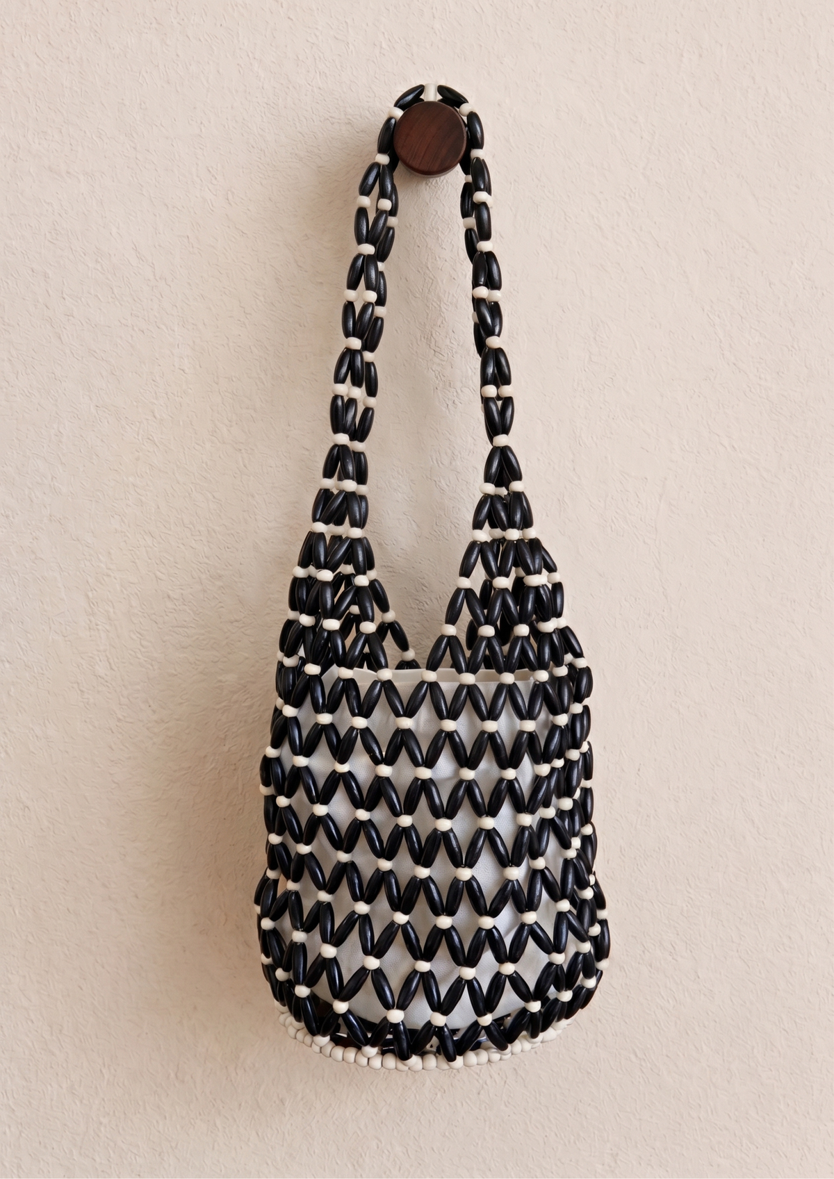 Beaded Cabana Bag - Black