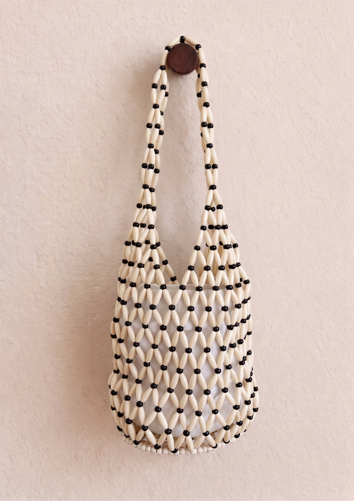 Beaded Cabana Bag - White