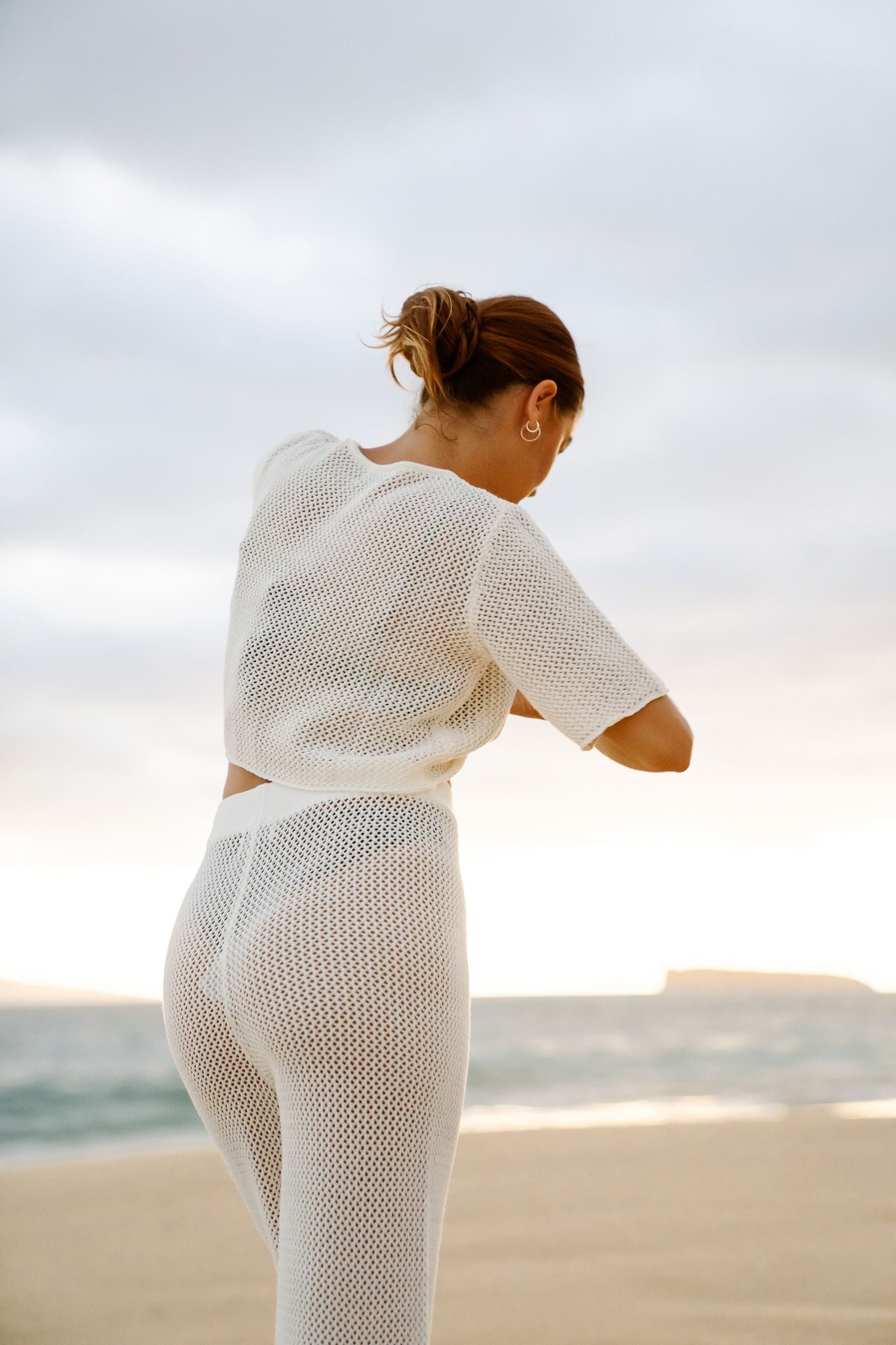 Women's hawaii resort wear - Jaxsea Après Knit Pant - White