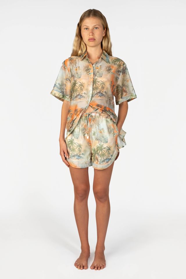 Women's Hawaii Resort Wear - Jaxsea Holiday Short -Tropique