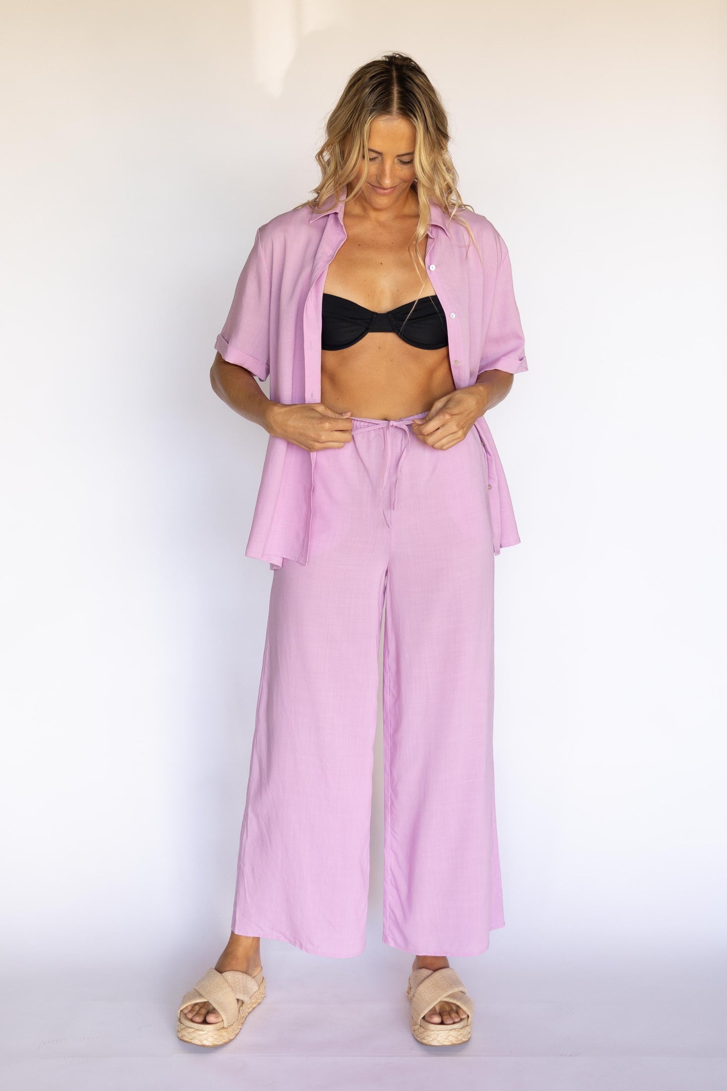Women's Hawaii Resort Wear - Jaxsea Tropic Pant - Sheer Lilac