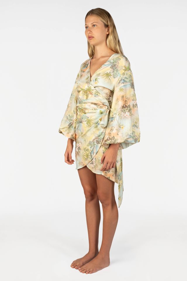 Women's Hawaii Resort Wear - Jaxsea Wrap Dress - Tropique