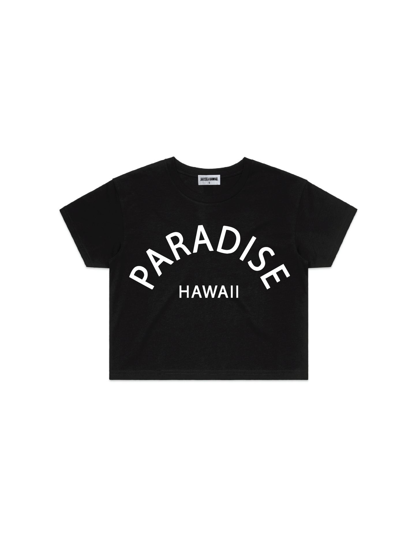 Paradise Crop Tee - Black