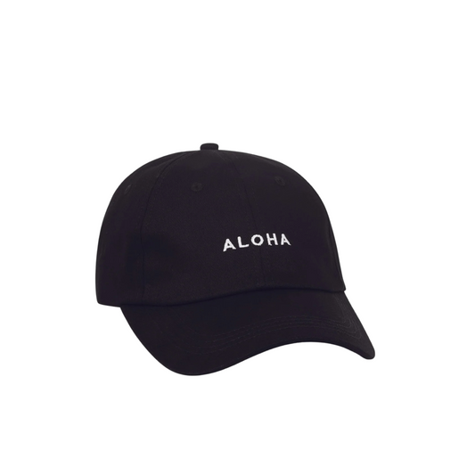 MINI ALOHA DAD CAP BLACK