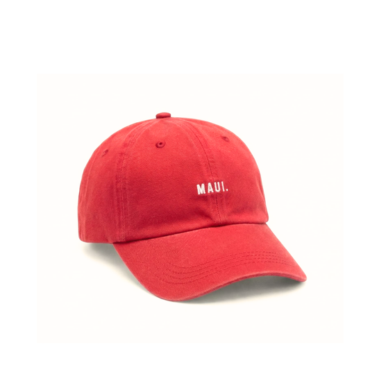 Maui Dad Cap - Lifeguard Red