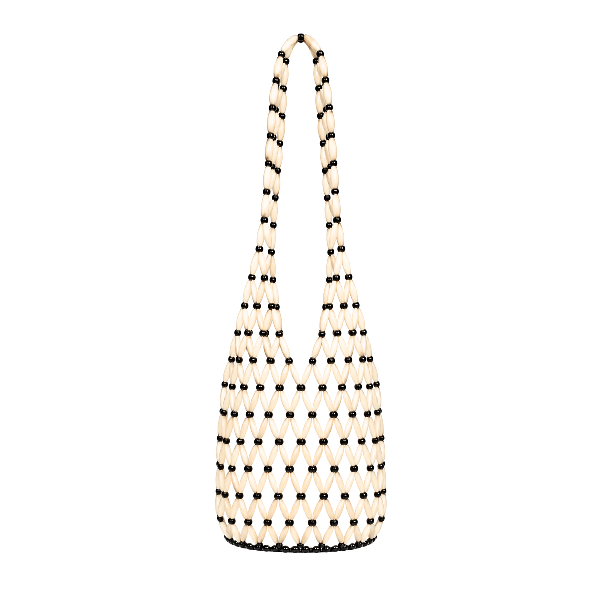 Beaded Cabana Bag - White