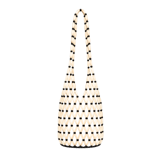 Beaded Cabana Bag - White