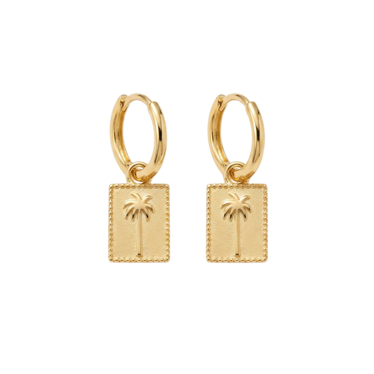 Golden Hour Palm Earrings