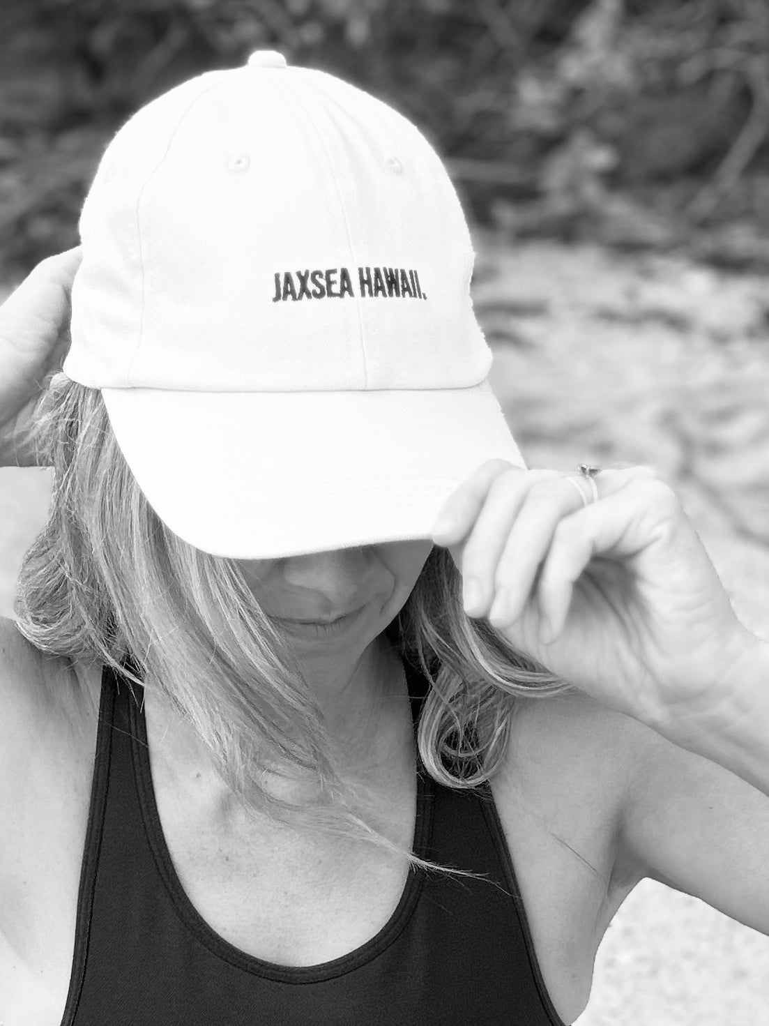 JAXSEA HAWAII Logo Dad Cap- Ecru