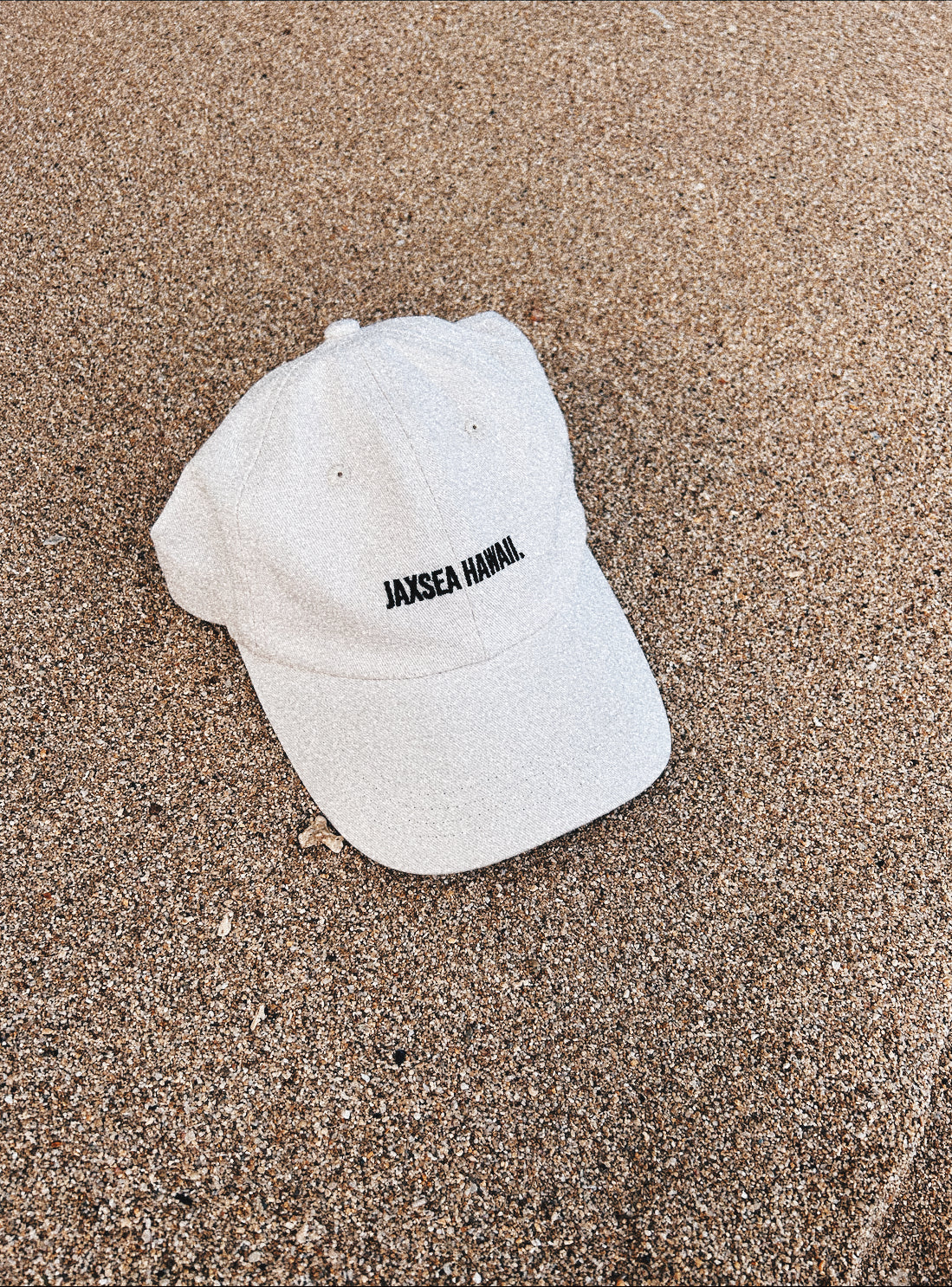 JAXSEA HAWAII Logo Dad Cap- Ecru