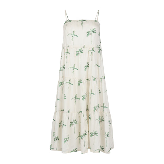 Tiered Maxi Dress - Modern Palms