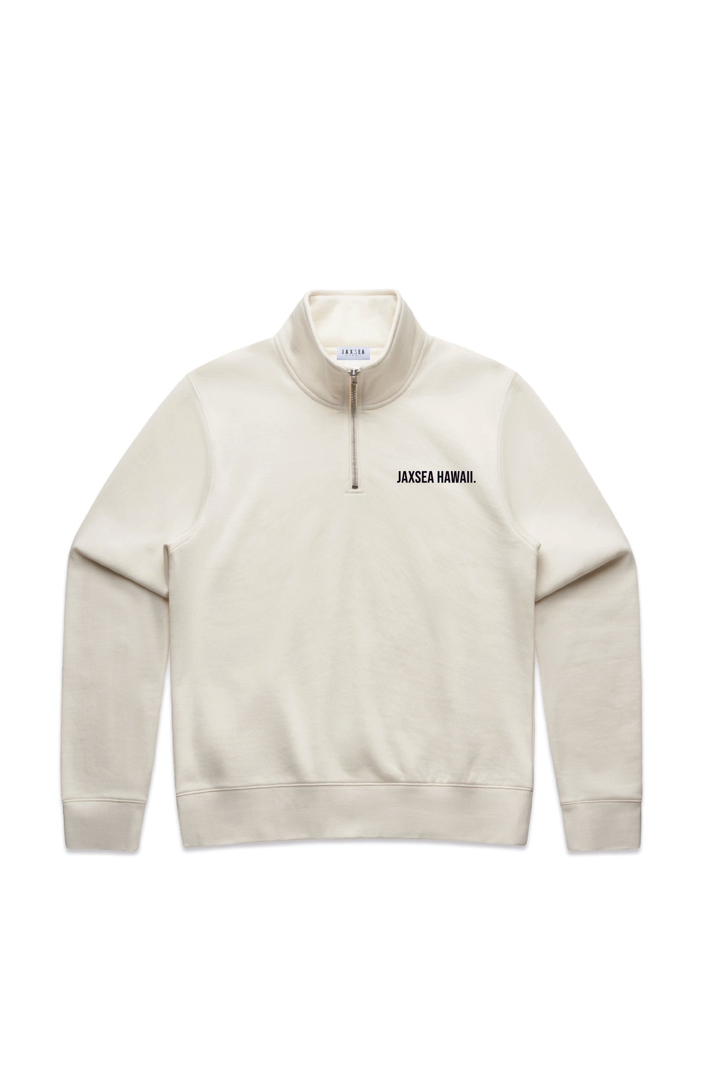 JAXSEA Logo Half Zip Sweater - Ecru