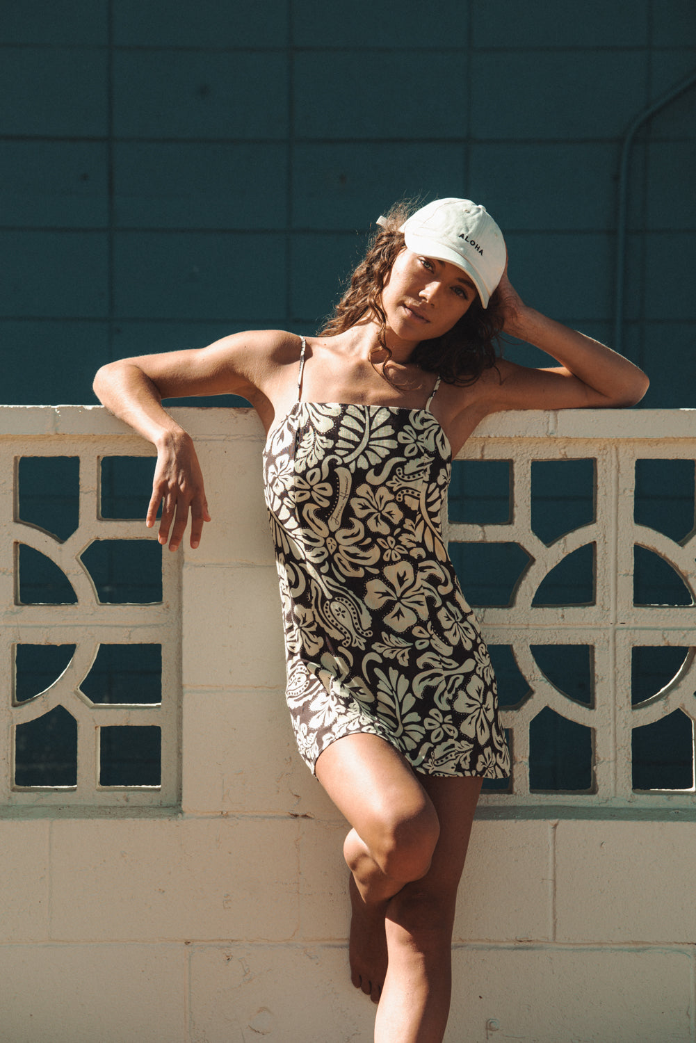 Linen Mini Dress - Paradise Paisley