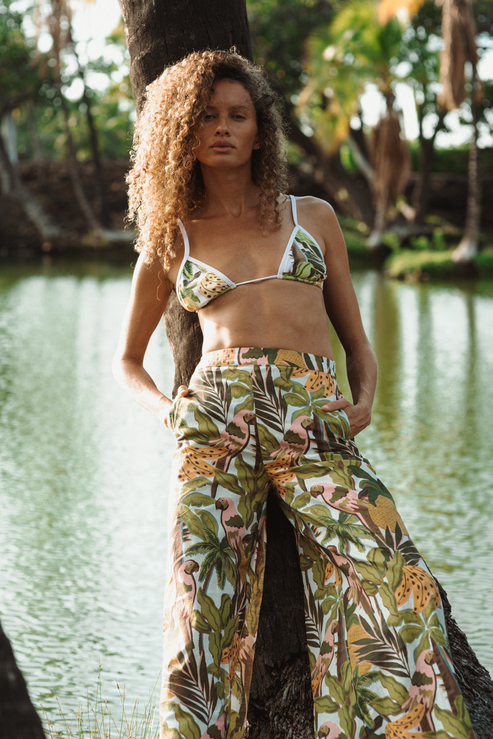 Triangle Swim Top - Parrotdise