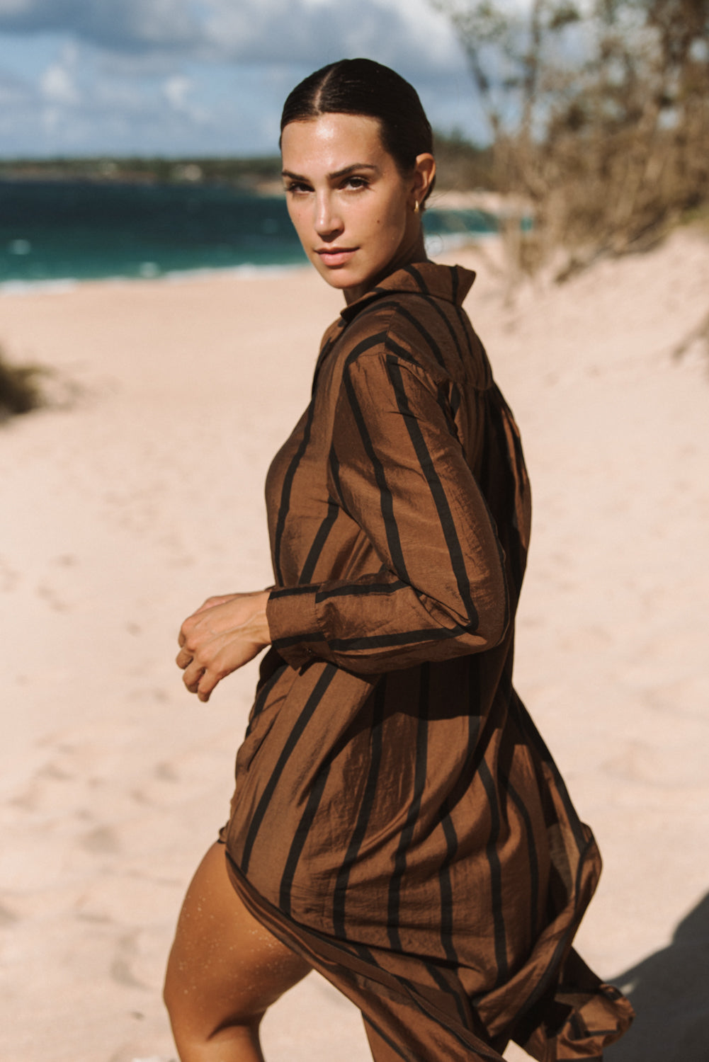 Raya Dress- Coco Stripe