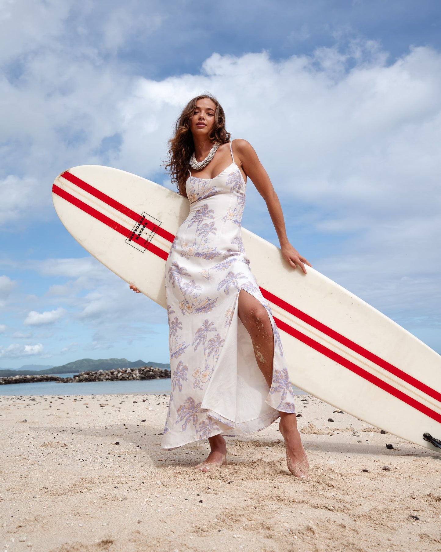 Women's Hawaii Resort Wear - Jaxsea Slip Maxi Dress - Wave Rider