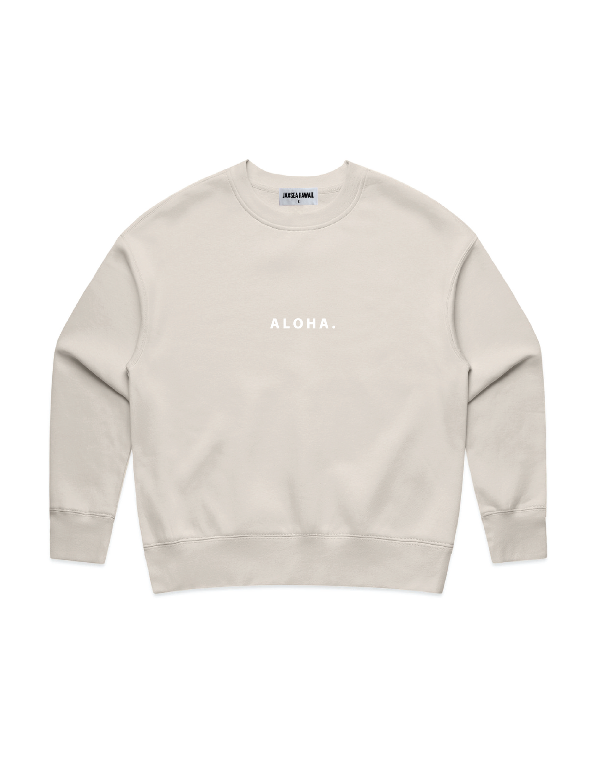 Mini Aloha Crew Sweater - Bone