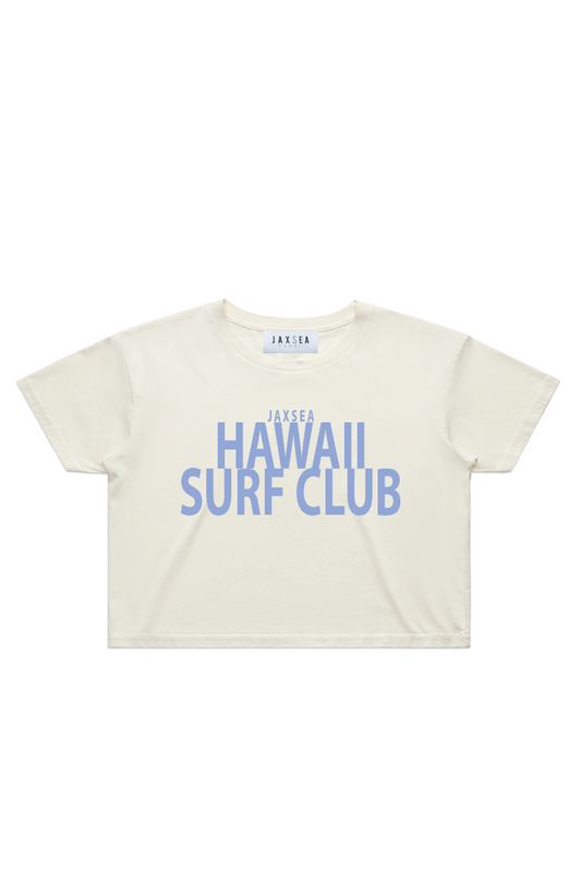 Surf Club Crop Tee - Ecru