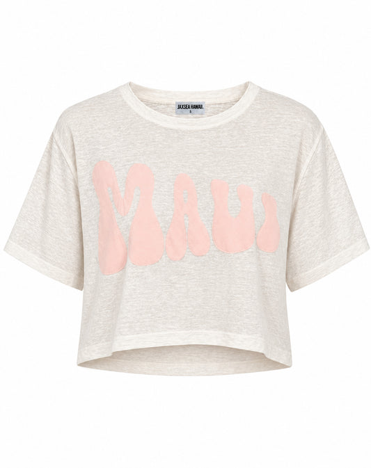 Maui Linen Tee- White