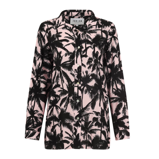 Palm Tree Print Women's Shirt